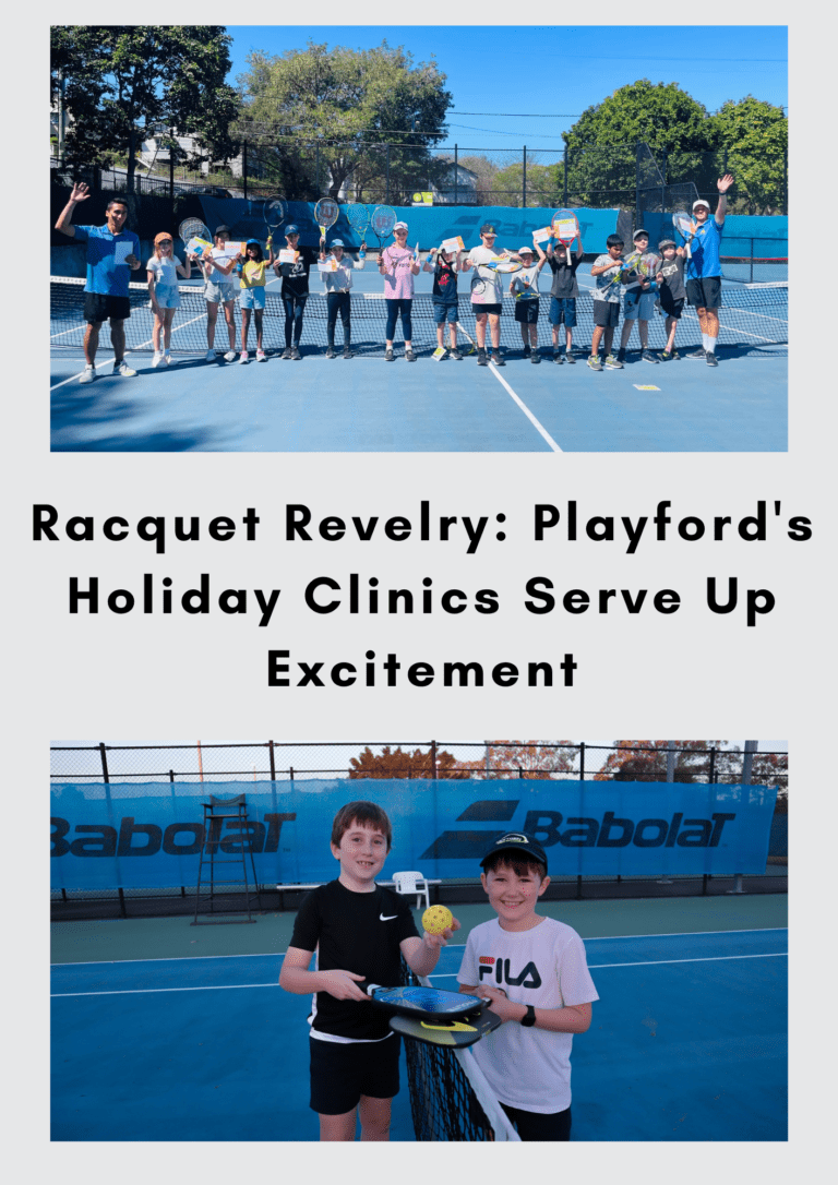 Racquet Revelry: Playford’s Holiday Clinics Serve Up Excitement